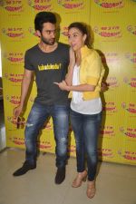 Jackky Bhagnani & Lauren Gottlieb at Radio Mirchi for promotion of Welcome to Karachi